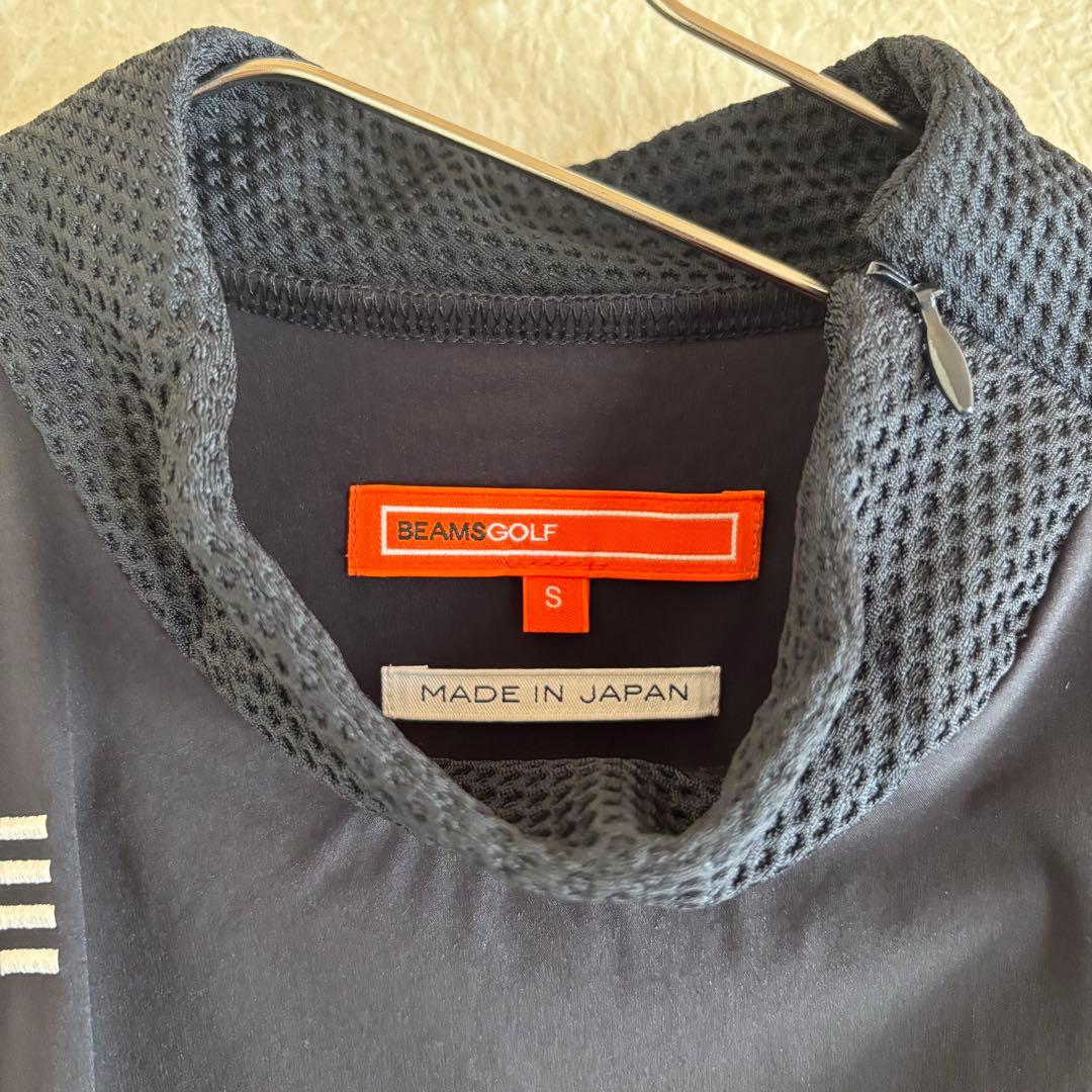 BEAMSGOLF /USロゴショルダージップストレッチピステ