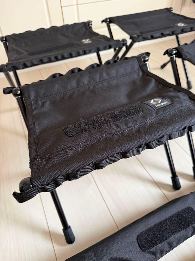 【美品】ヘリノックス タクティカルスピードスツール／ブラック 4個セット