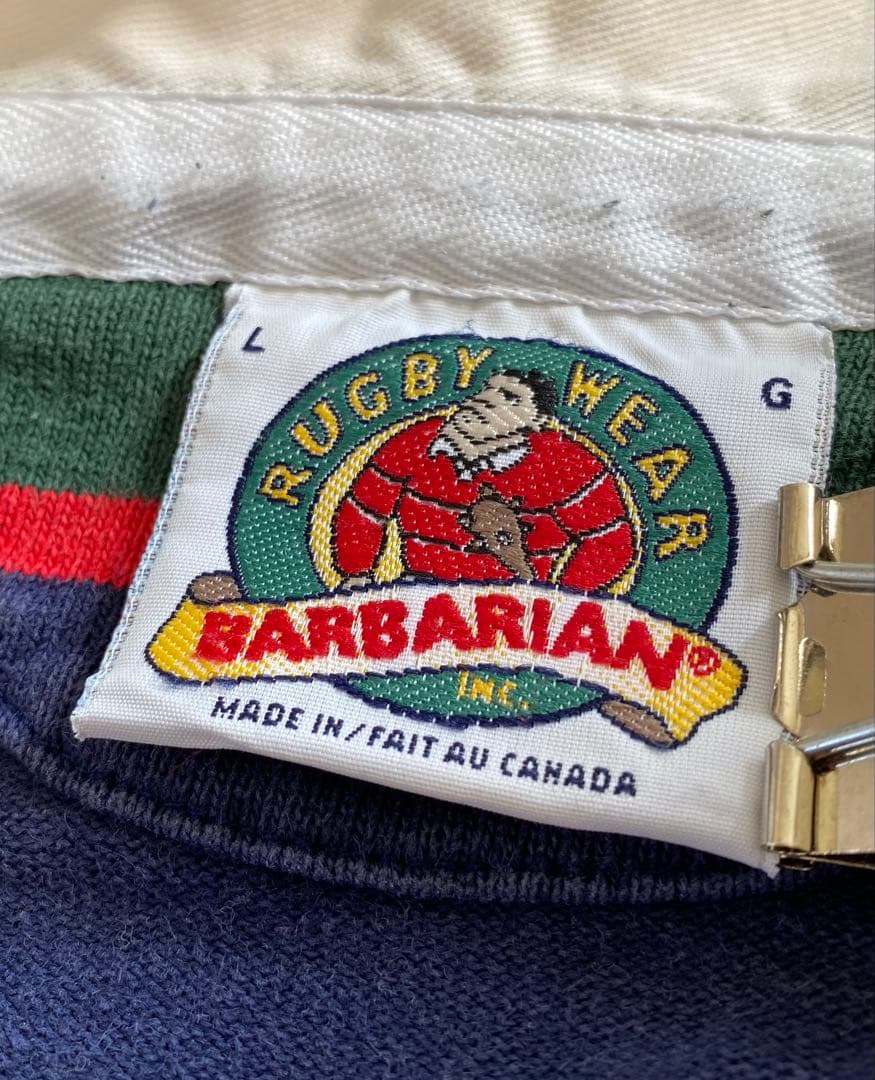 BARBARIAN バーバリアン ラガーシャツ　サイズ:L