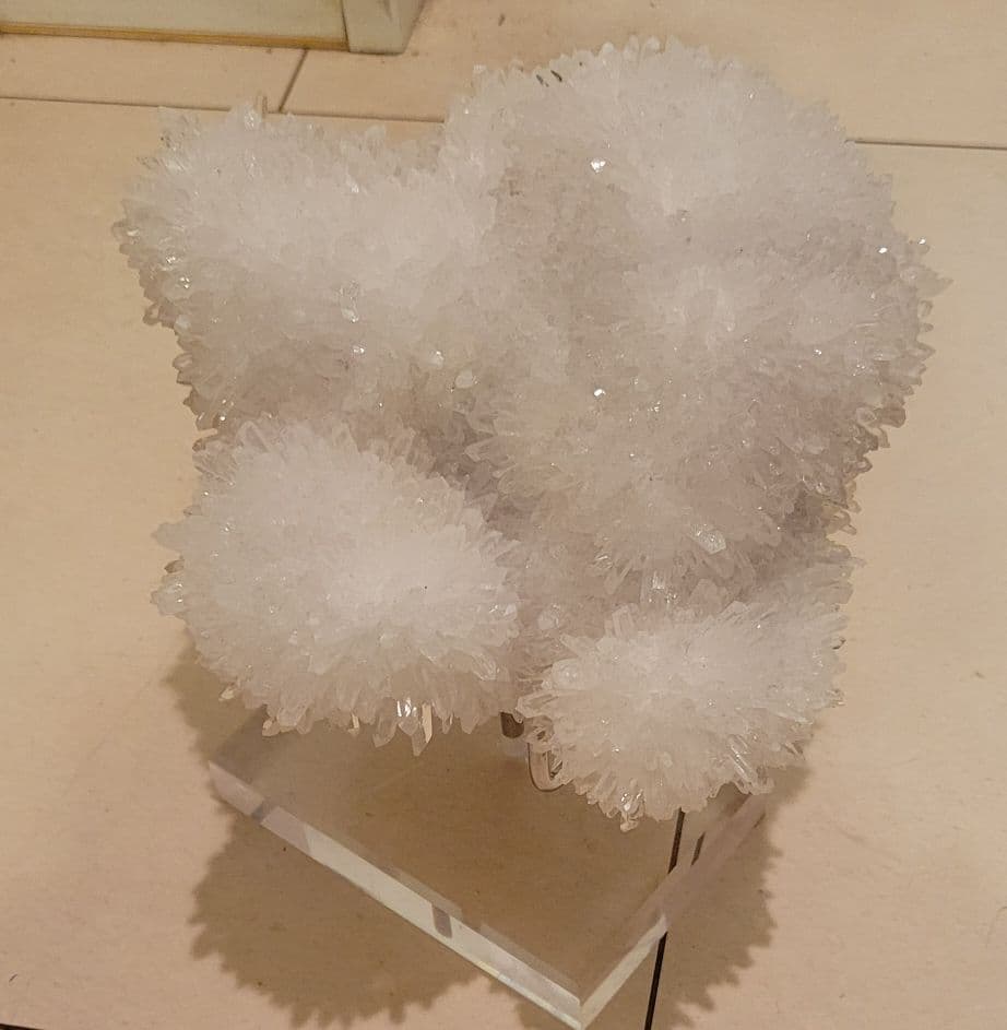 ♡もこもこ可愛い♡菊花水晶 極上クラスター 天然石 水晶クラスター