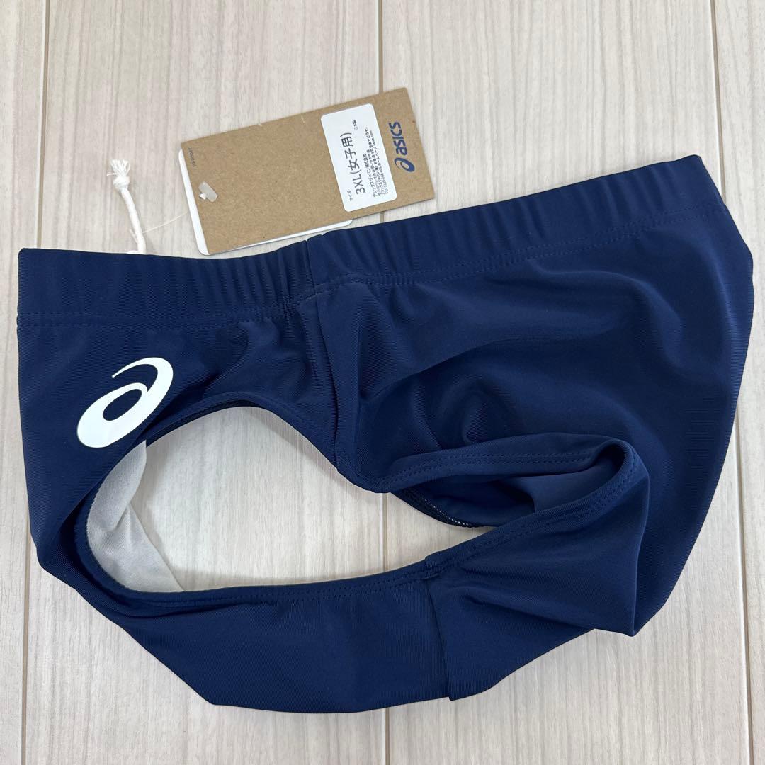 アシックス　女子陸上レーシングショーツ　3XLサイズ　ネイビー単色　新品
