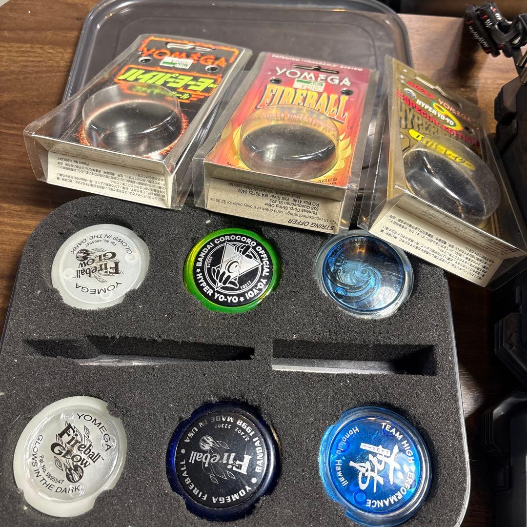 当時物！ハイパーヨーヨーセット（多色、ケース付き）激レア　レトロ玩具