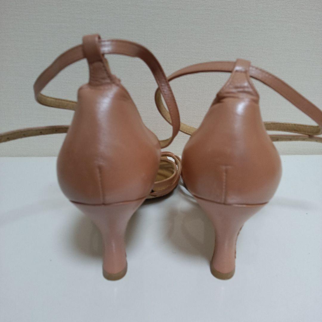 ピンク ストラップサンダル 社交ダンスシューズ