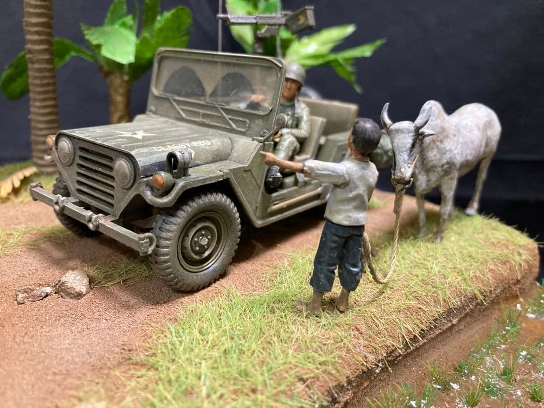 米陸軍 M151A2、ベトナム　ミリタリー　ジオラマ
