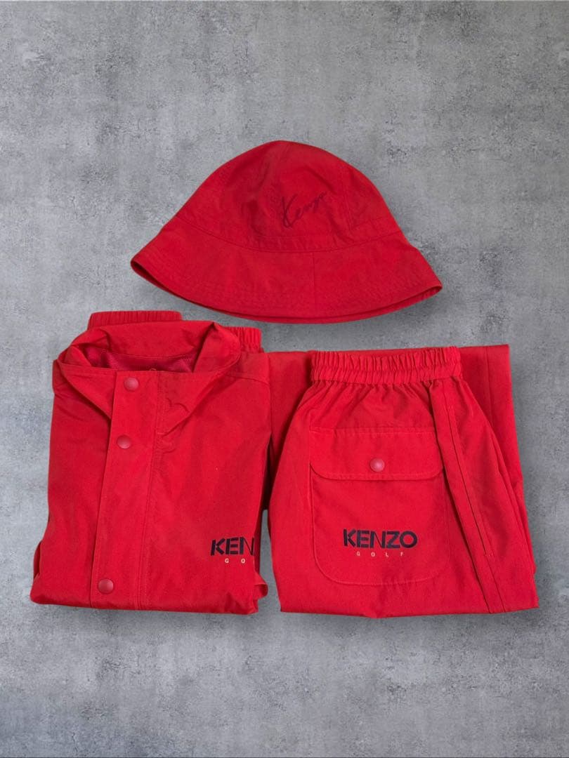 KENZO GOLF ナイロン セットアップ ハット 3点SET ケンゾーゴルフ