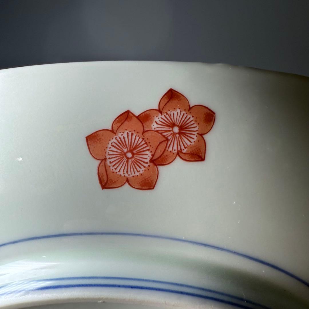 其泉窯　色鍋島桃桜皿　五枚揃　器を楽しむ　有田焼　人気窯元　一辺18.8cm