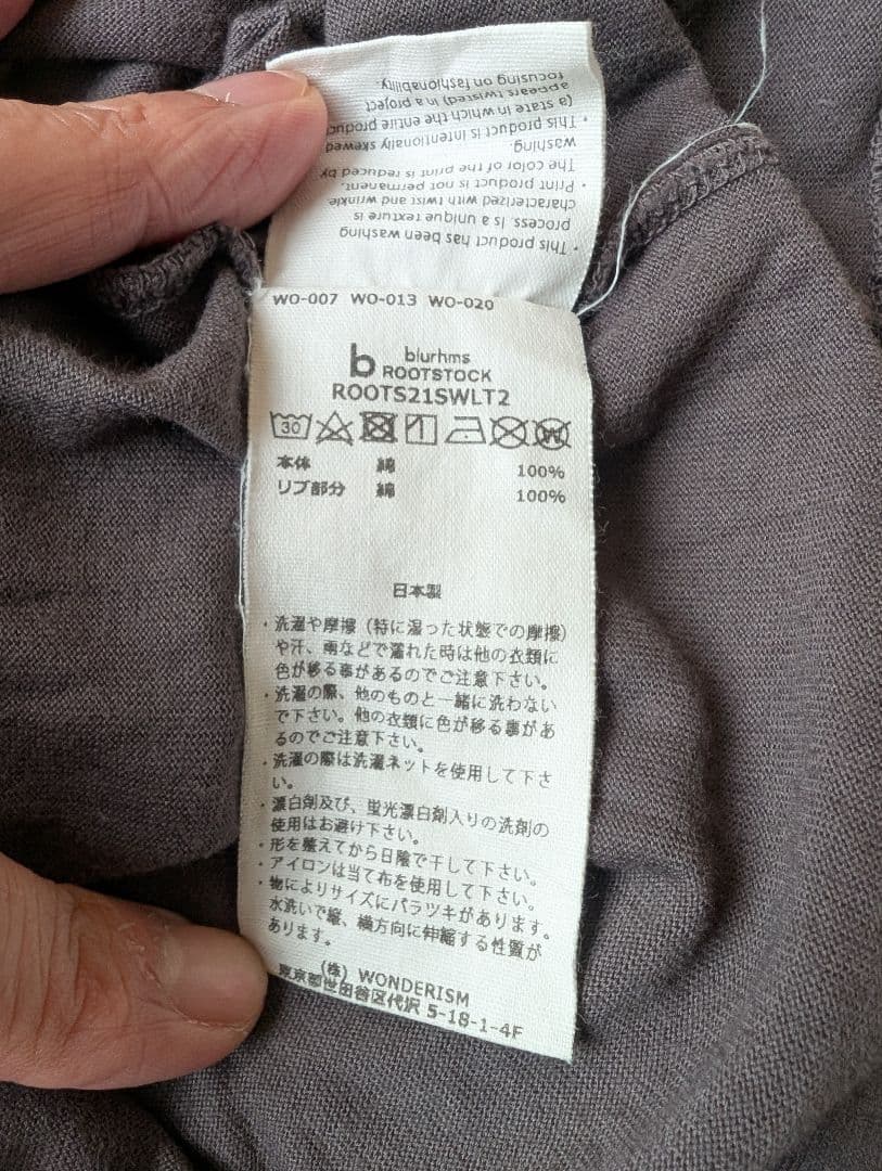 シャツ Blurhms ROOTSTOCK, Cotton Football Tee F