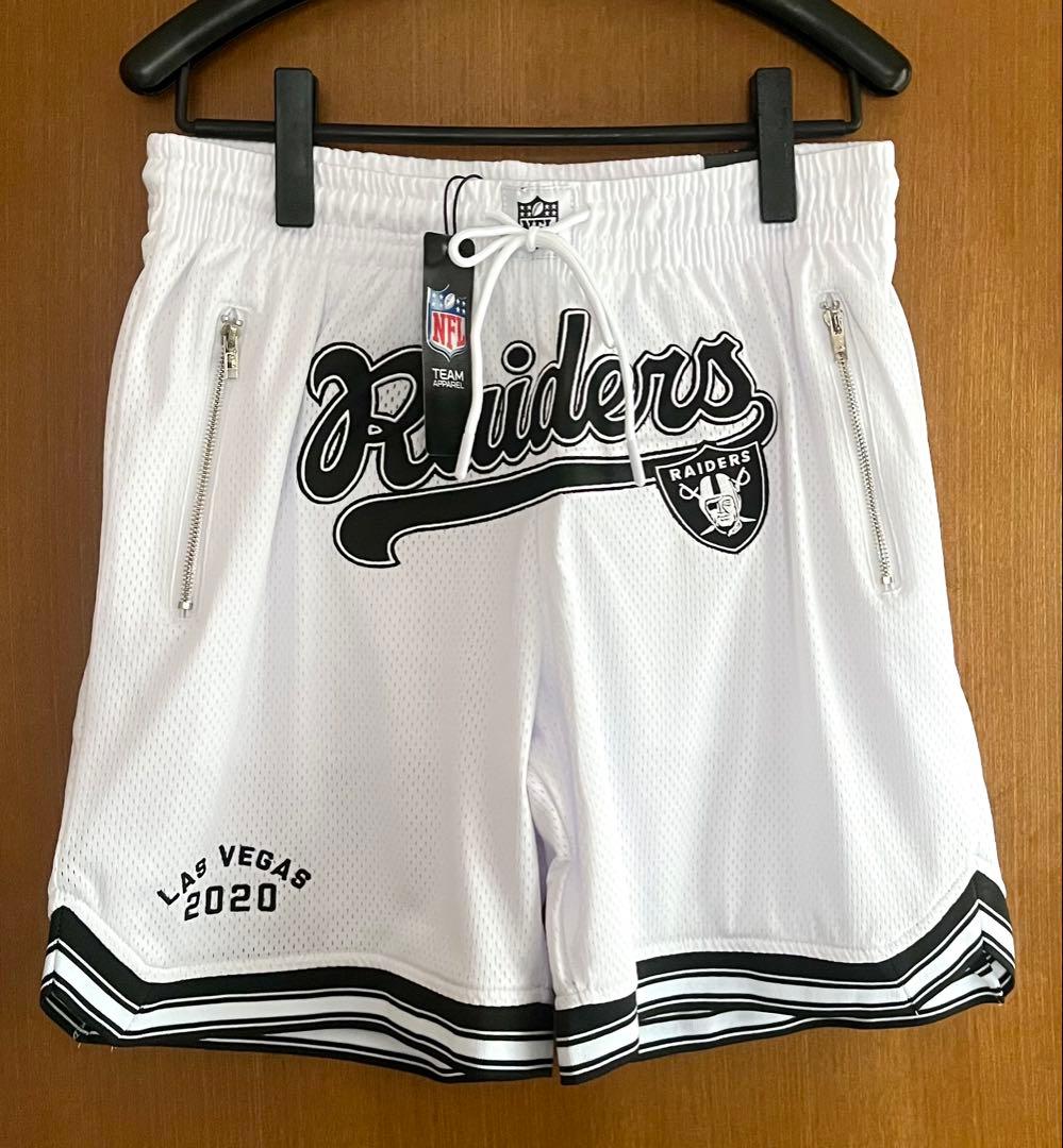 ★新品★ NFL レイダース　アメフト　メッシュ　ハーフパンツ　Raiders