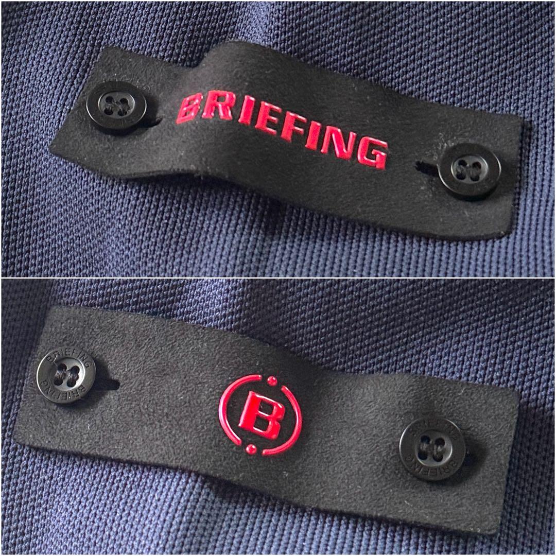 BRIEFING GOLF クルーネックニット 撥水 ネイビー XL 22AW