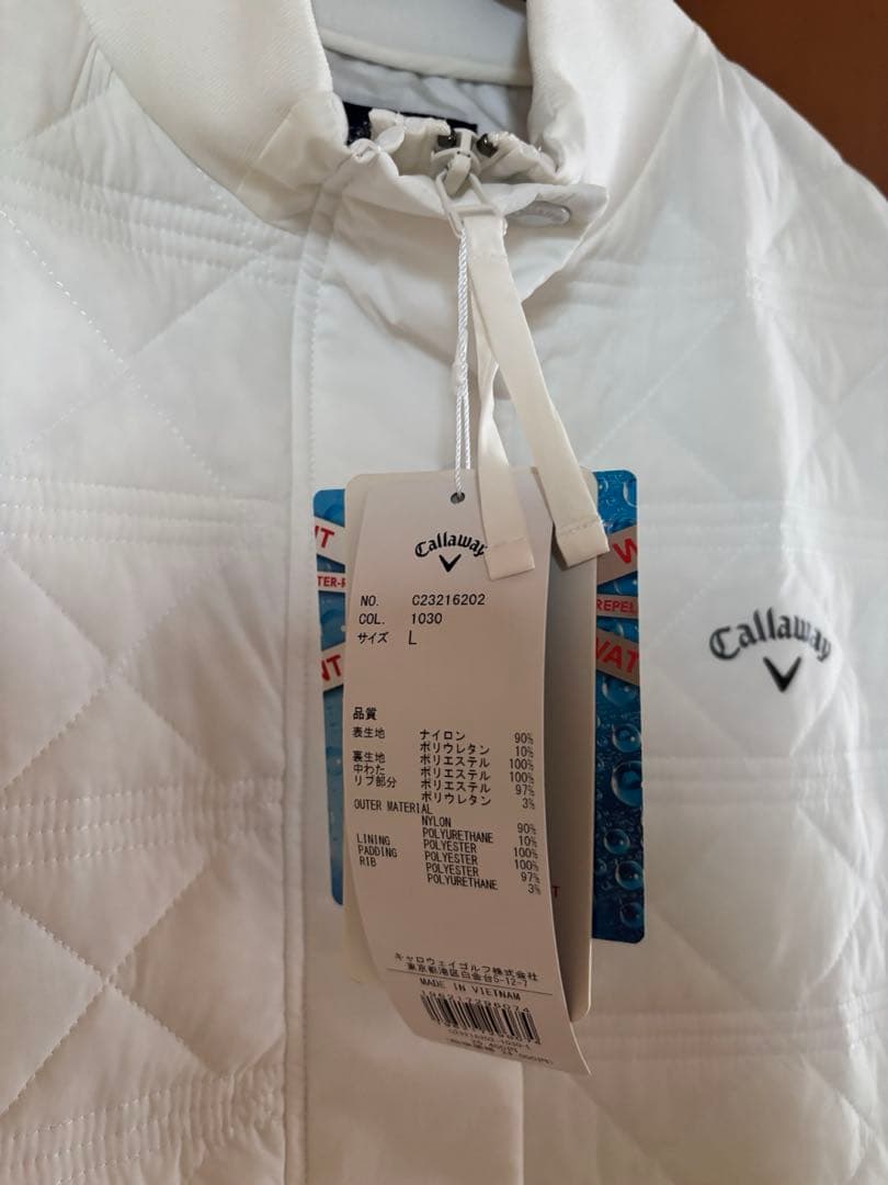 Callaway 中綿 ワンピース 白 新品タグ付き！L