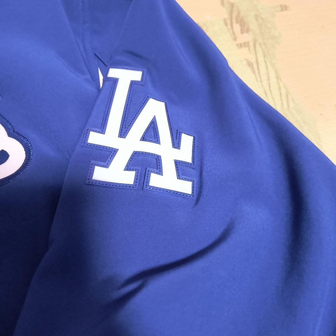 Dodgers 青 ジップアップジャケット