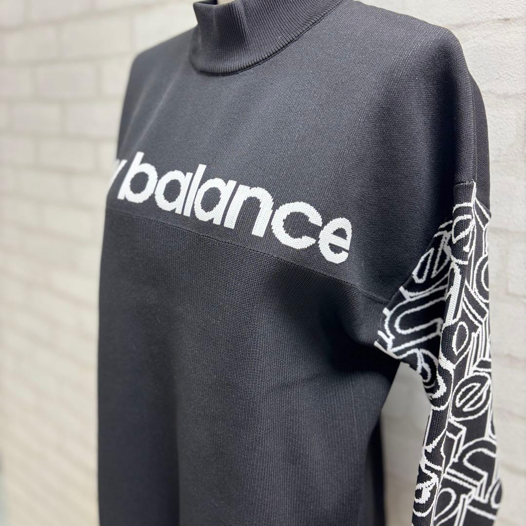 ★美品★ new balance ゴルフウェア セーター Lサイズ 黒