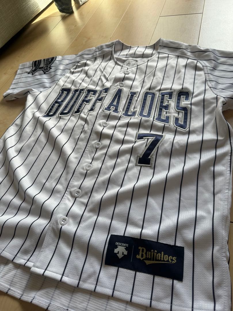 オリックスバッファローズ ユニフォーム 7番 吉田選手 プロ野球