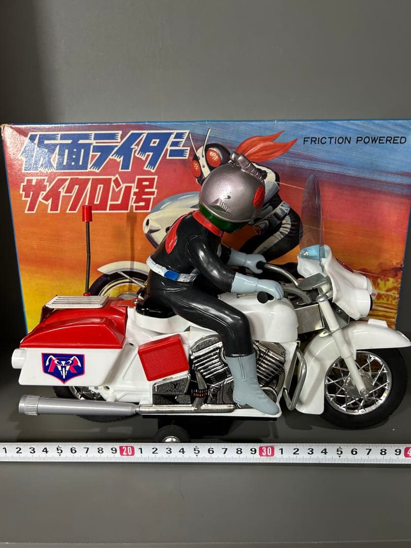 ｅｃo★　仮面ライダー　サイクロン号ヨネザワ製　箱付き石森プロ毎日放送東映