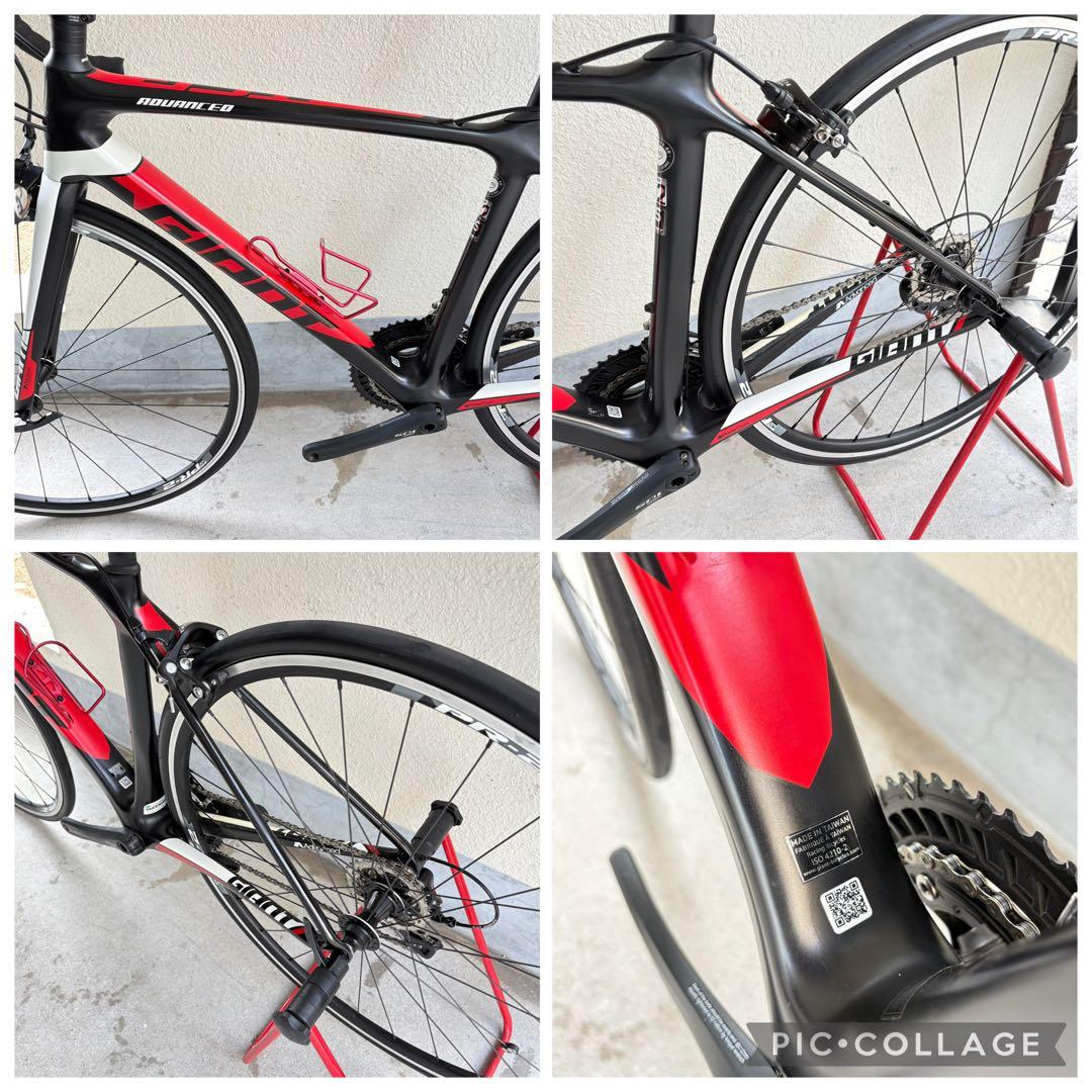 GIANT TCR ADV2 2016 XS 極美品 トータル走行10kmほど