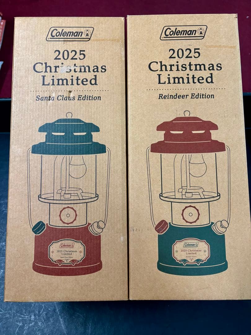 新品コールマン 2025 Christmas Limited ランタン 2つ赤緑