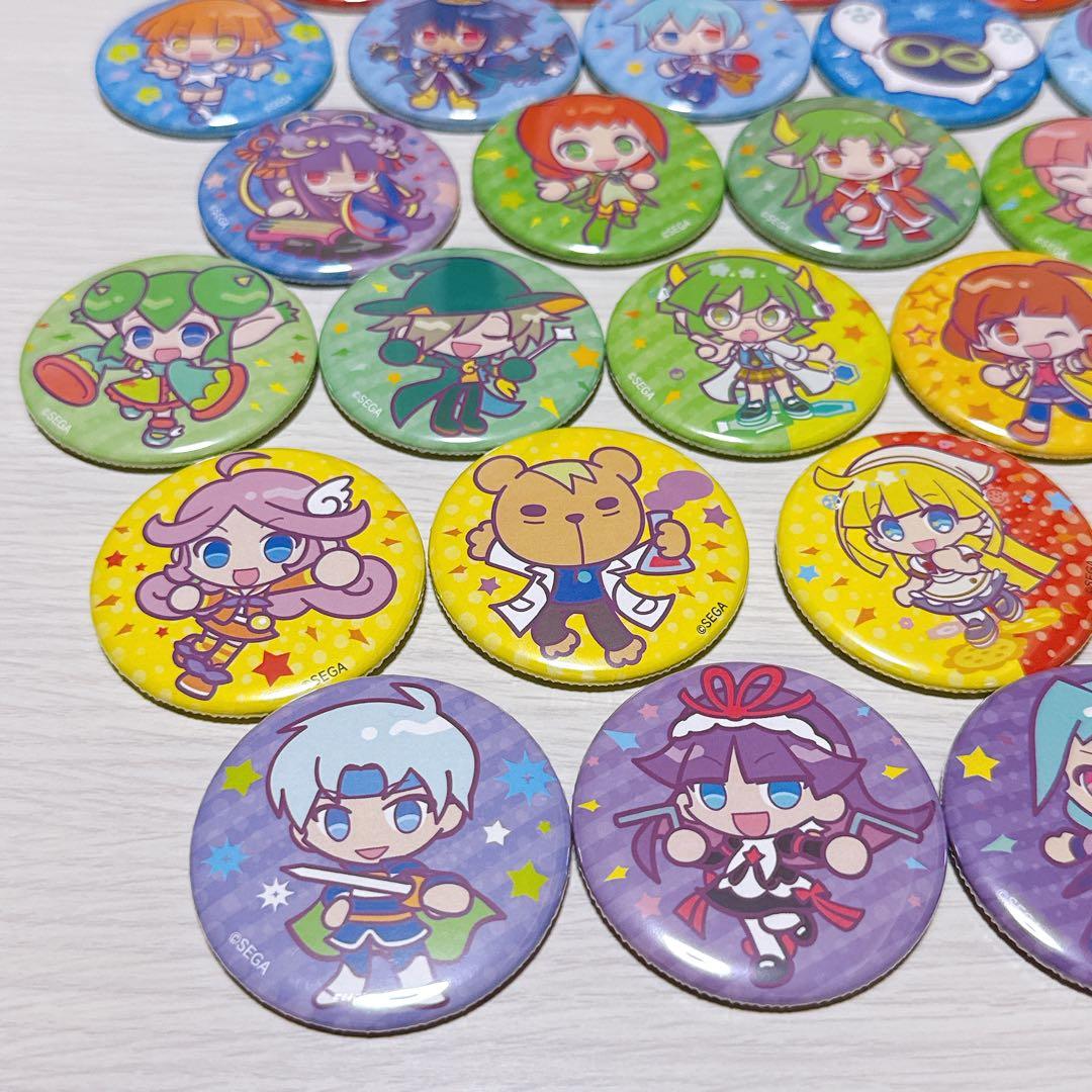 ぷよクエカフェ2025 ミニキャラ 缶バッジ 全種コンプ37個 新品未使用