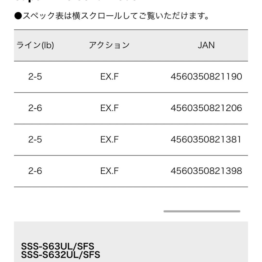ロッド MajorCraft SpeedStyle SFS SSS-S632UL/SFS