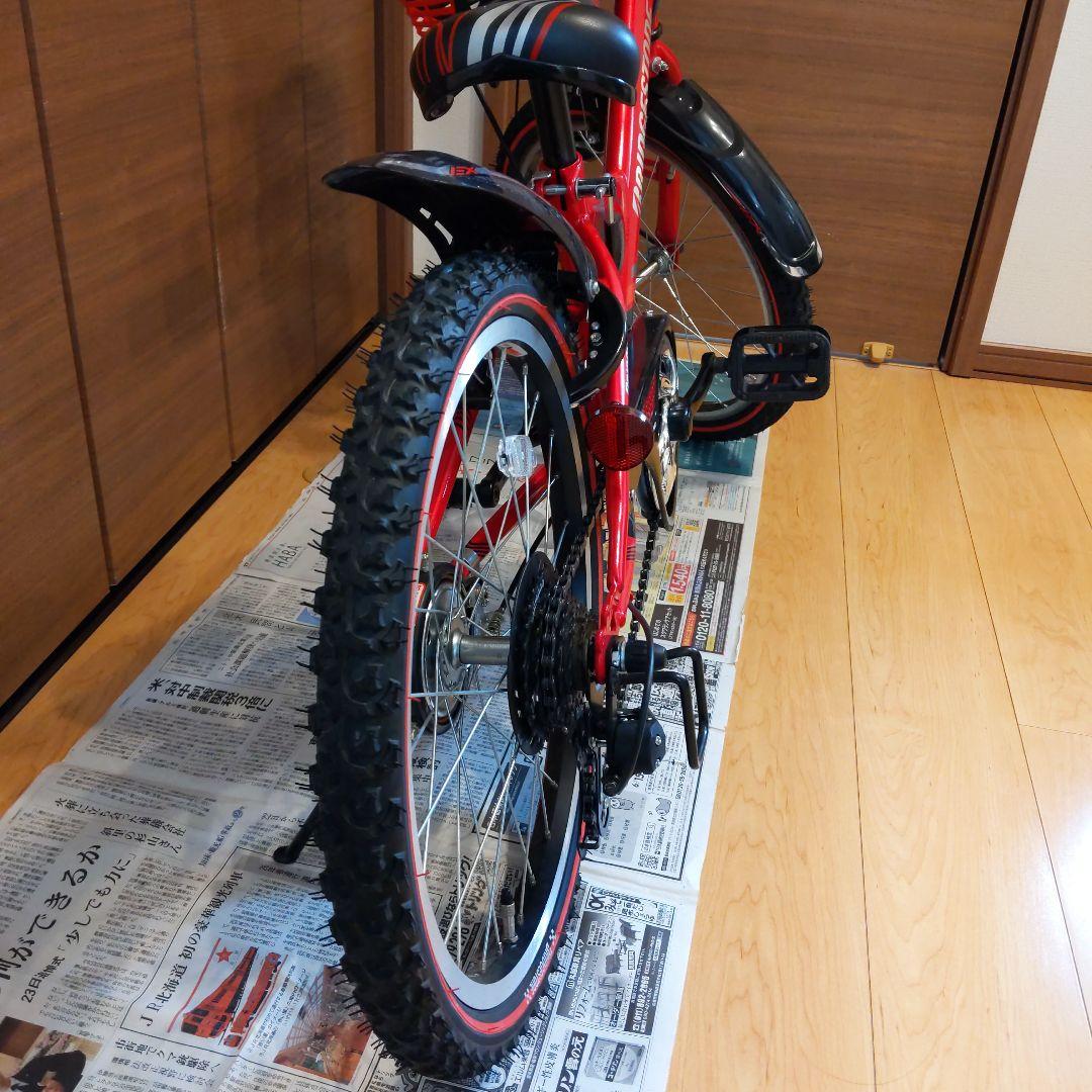 BRIDGESTONE　キッズ自転車　 レッド　 ２０インチ　前バスケット付き