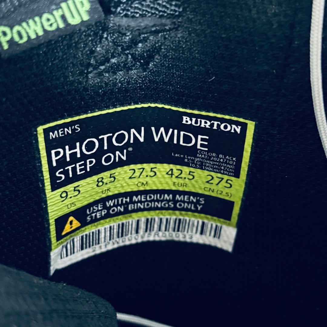 Burton STEP ON Photon BOA WIDE 27.5cm 良品