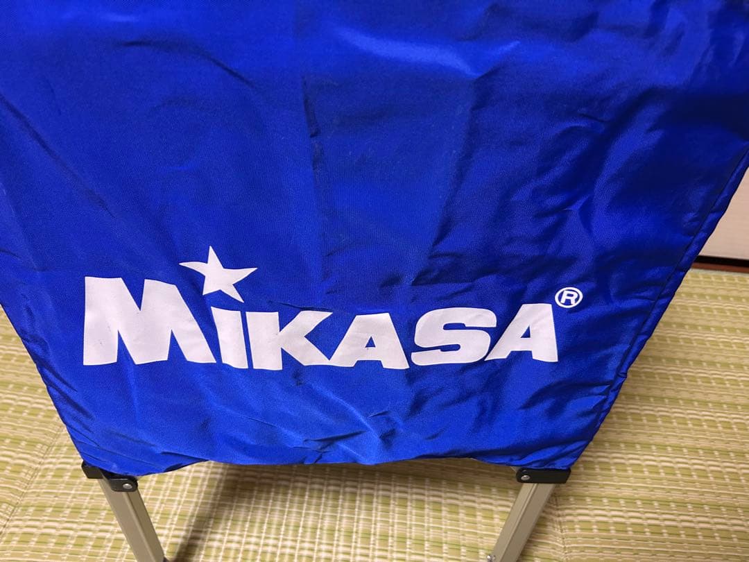 MIKASA折り畳み式キャスター付 ボールカゴ&収納バック 53×53×85cm
