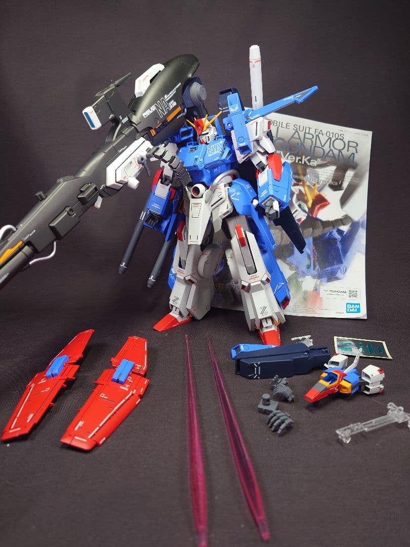 MGフルアーマーZZガンダムVer.ka全塗装品