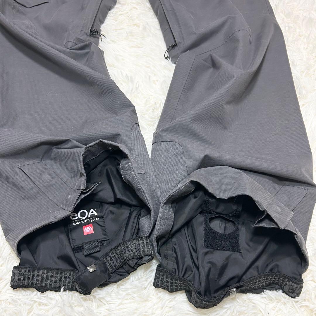 686 スノーボードウェア上下セット　ML GORE-TEX イエロー　ブラック