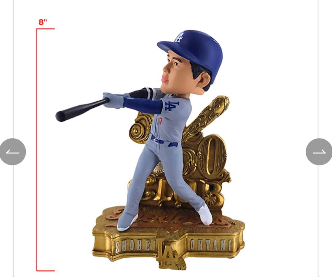 大谷翔平ロサンゼルス・ドジャース 50-50達成記念 ボブルヘッド 約20cm