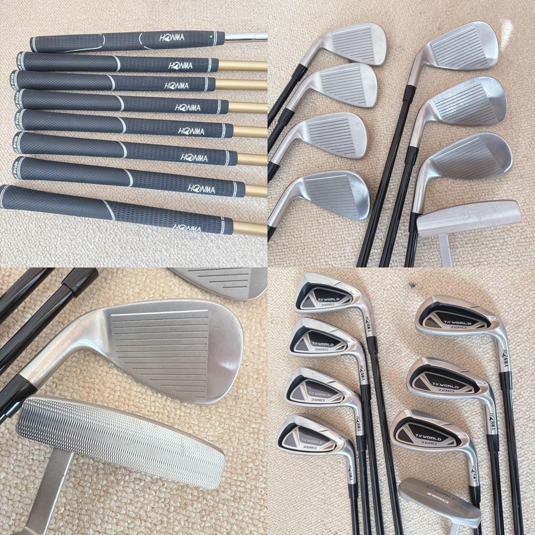 人気‼️【美品】HONMA♪ホンマ★ゴルフクラブセット/メンズ キャディバッグ
