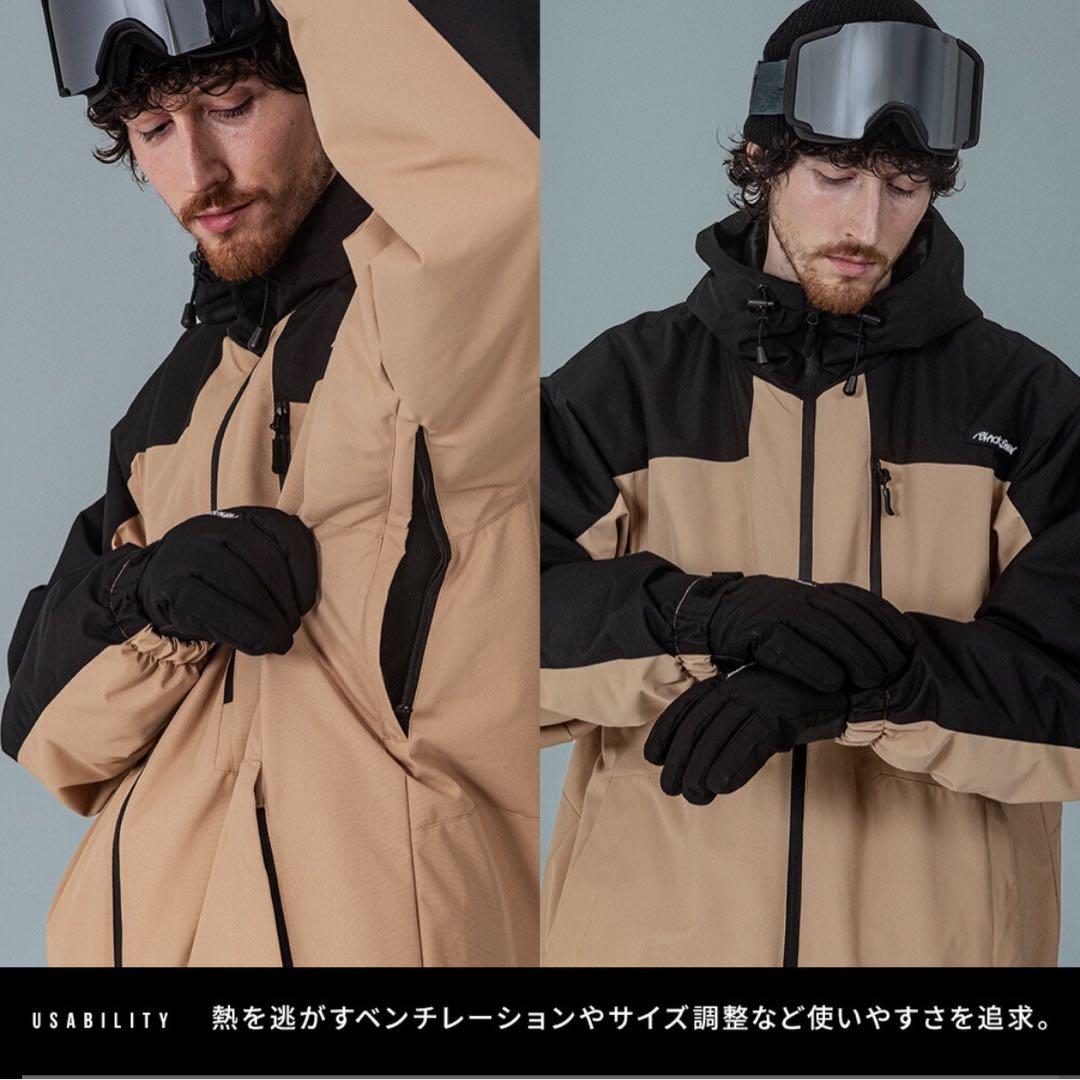 【新品未開封】スノボウェア　メンズ　BLACK スノーボード 上下セット