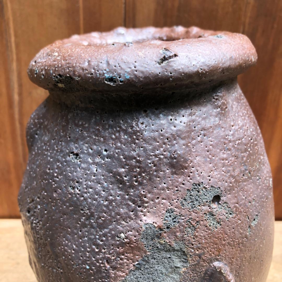 古蛸壺　陶器　アンティーク　花器　古美術　植木鉢