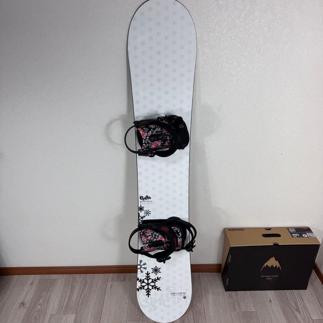 ブーツ無しレディース スノーボード セット 145cm 23.5cm
