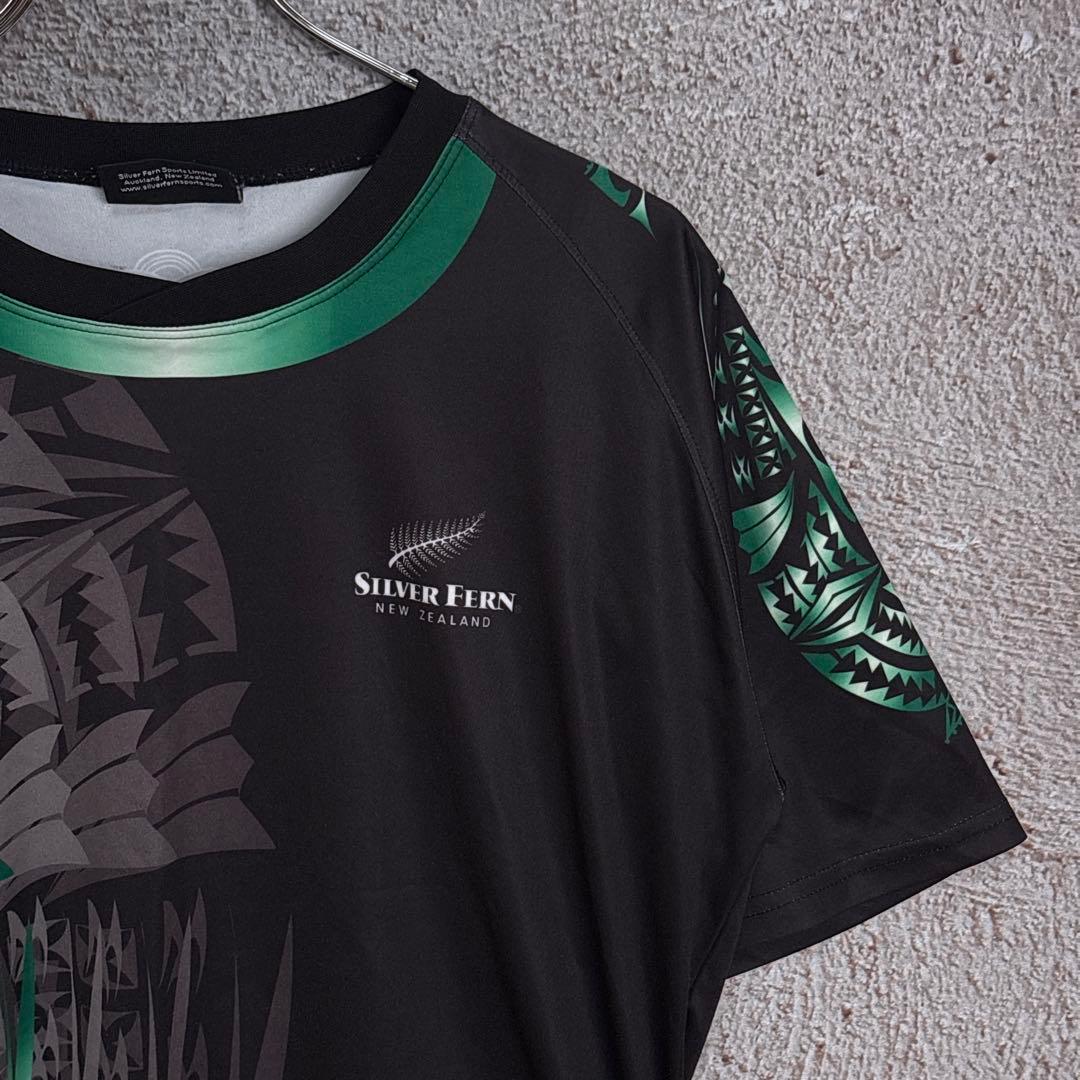 SILVER FERN シルバーファーン ラグビーTシャツ 【Lサイズ】
