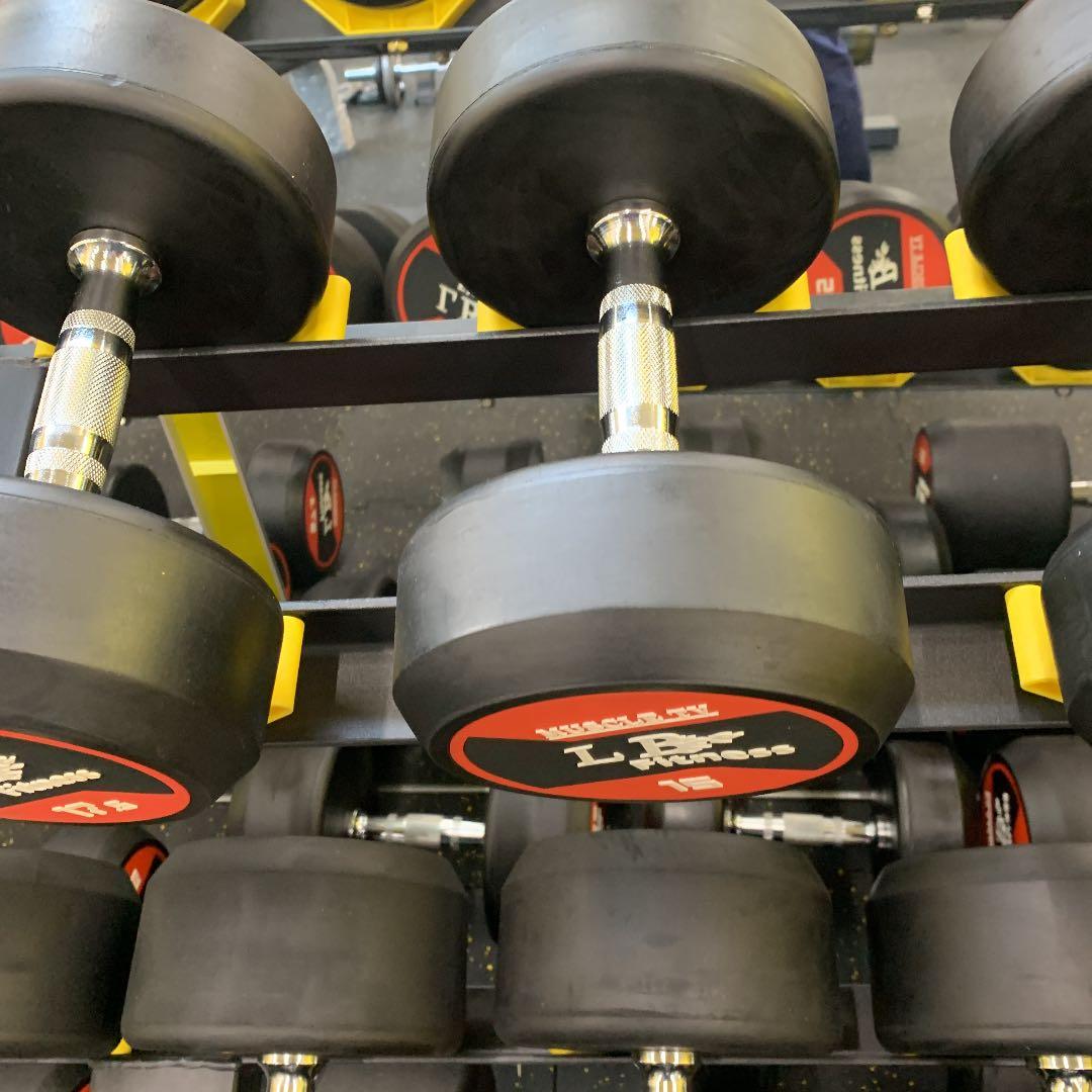 ラバーラウンドダンベル　17.5kg 2個