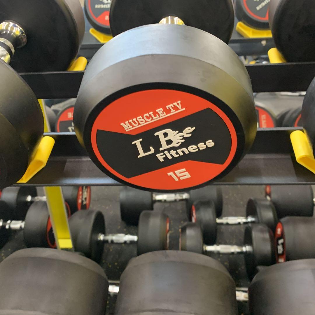 ラバーラウンドダンベル　17.5kg 2個