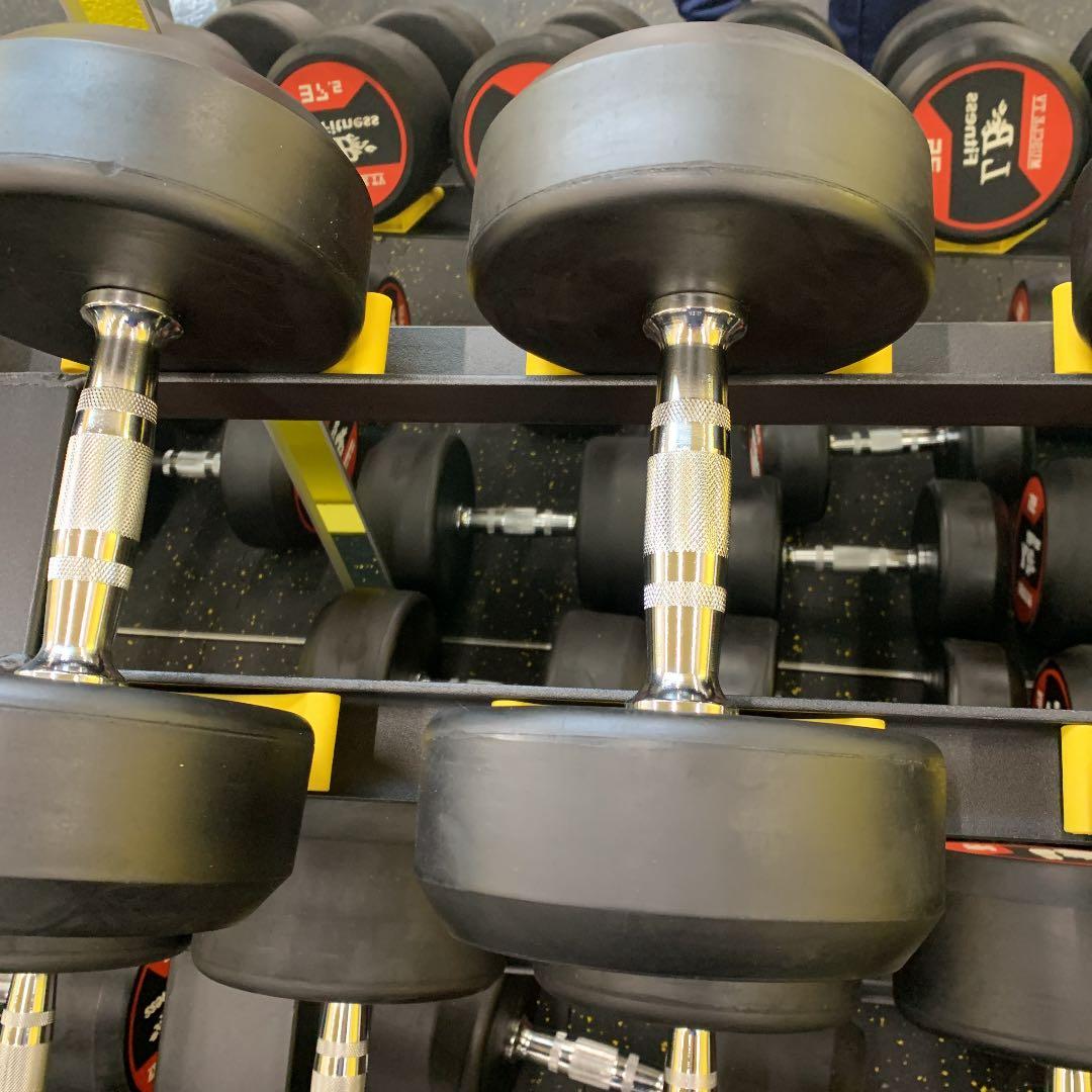 ラバーラウンドダンベル　17.5kg 2個