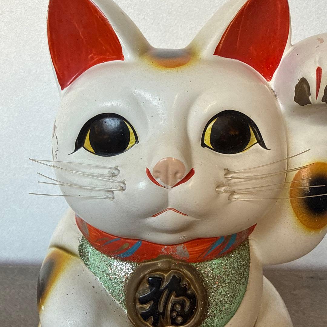 招き猫　郷土玩具　髭あり
