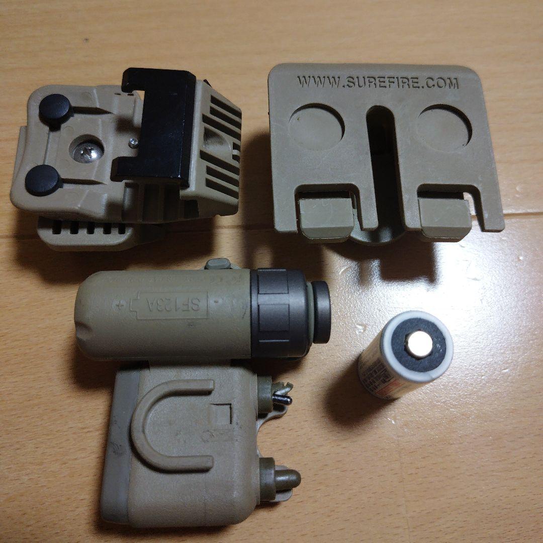 SUREFIRE HL1 HELMET LIGHT モールクリップセット　電池付