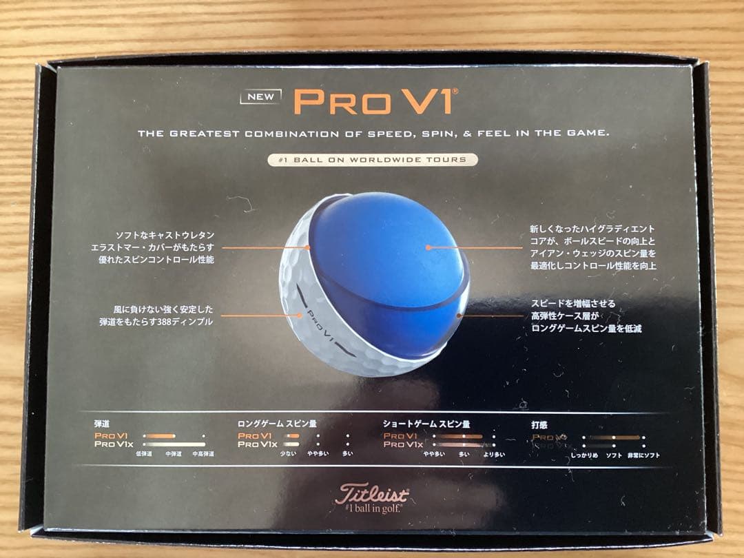 タイトリストPro V1 ゴルフボール ハイナンバー