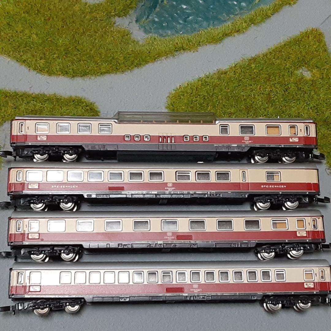 Maerklin（メルクリン）Zゲージ　客車4両　　室内灯点灯確認済