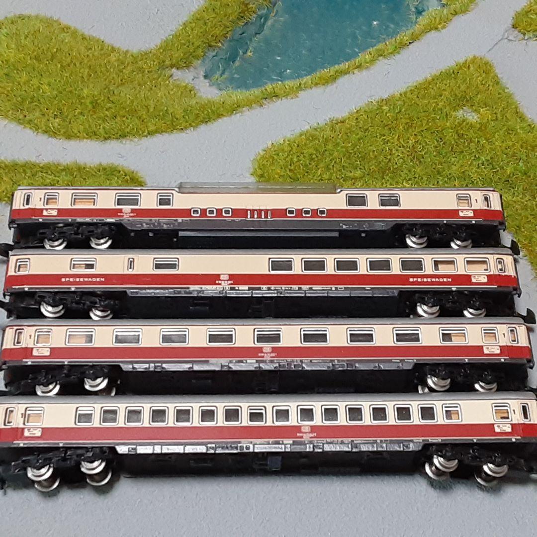 Maerklin（メルクリン）Zゲージ　客車4両　　室内灯点灯確認済