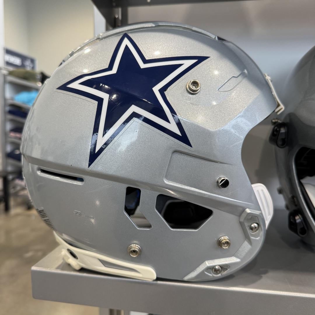 NFL ダラス・カウボーイズ フットボールヘルメット シルバー