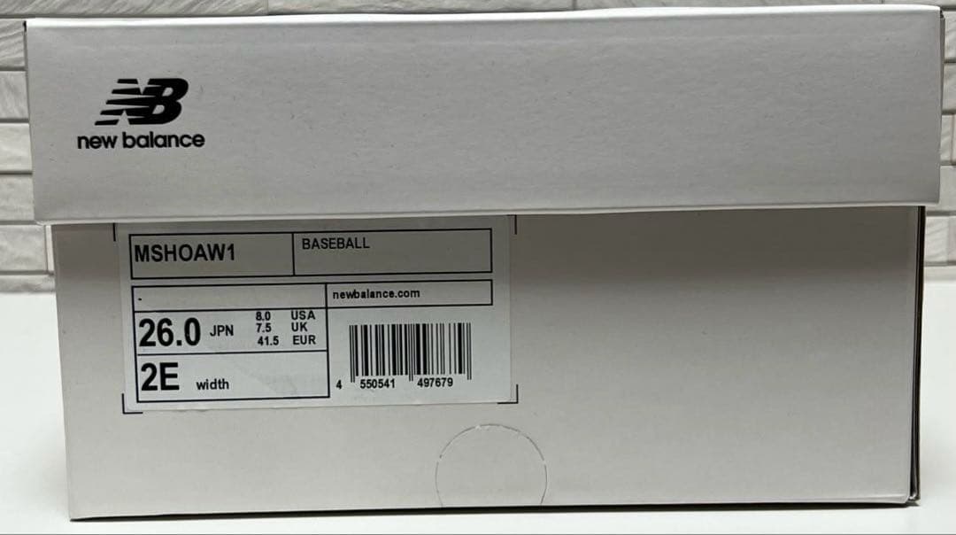 New Balance MSHOAW1 野球スパイク 26.0cm