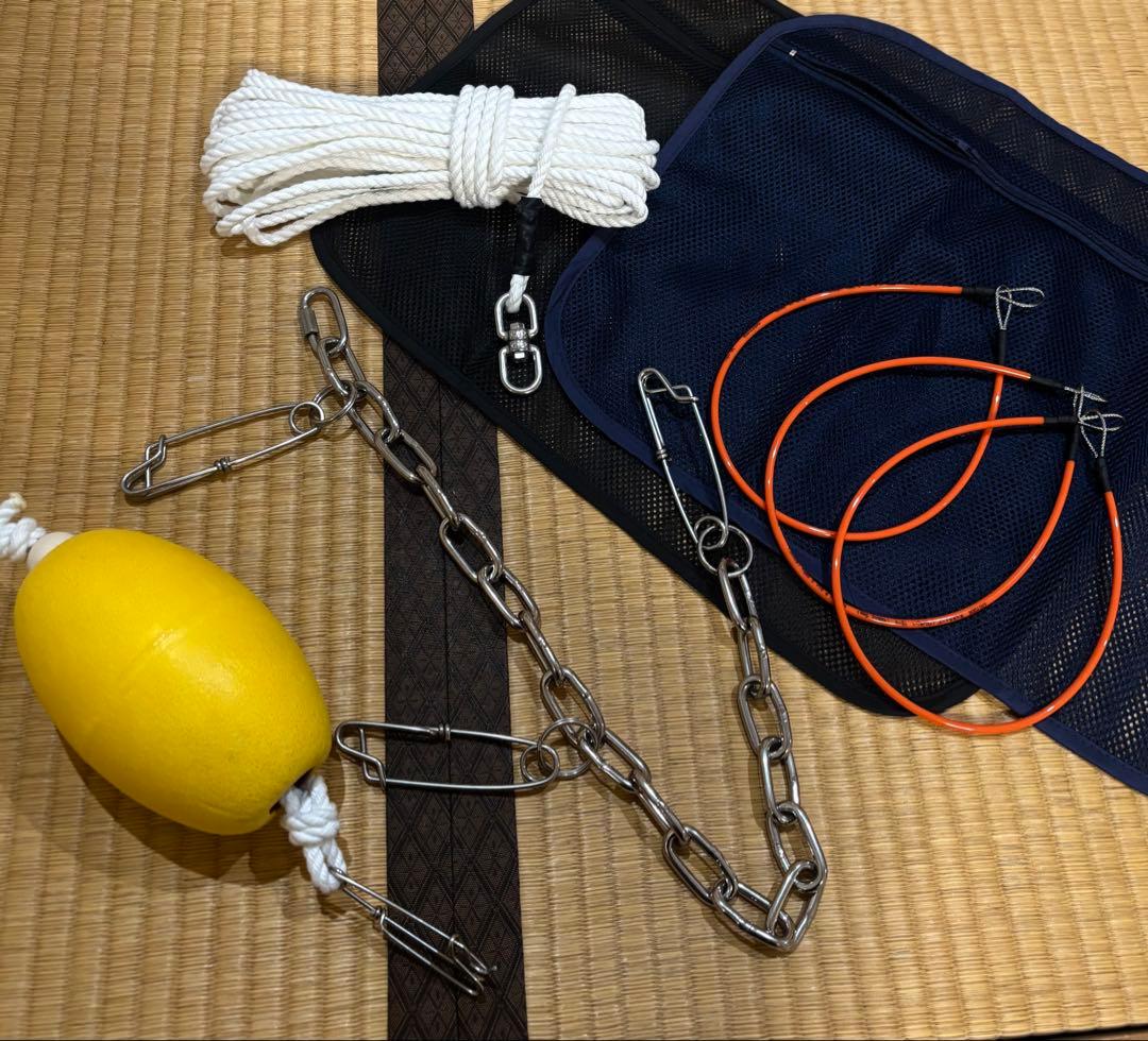 ISIDAI 石鯛ストリンガー　フルセット　口白　子アラ　メッシュケース付き