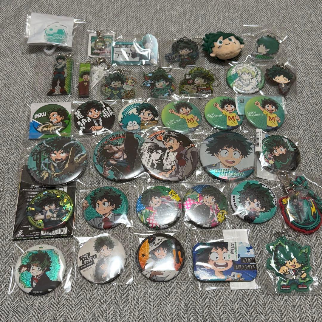 僕のヒーローアカデミア 緑谷出久 アクリルスタンド 缶バッジ ぬいぐるみ