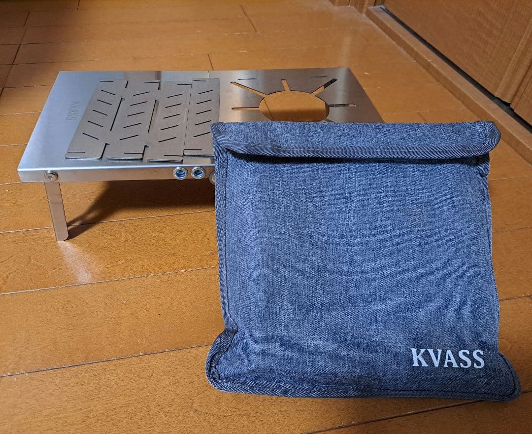 SOTO シングルバーナーコンロ 収納ケース付き + KVASS 遮熱テーブル