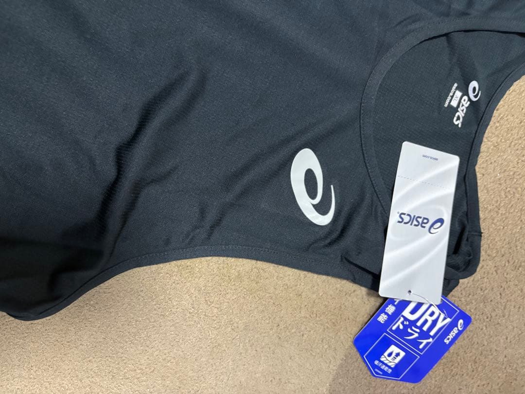 asics ブラック タンクトップ DRY XLサイズ