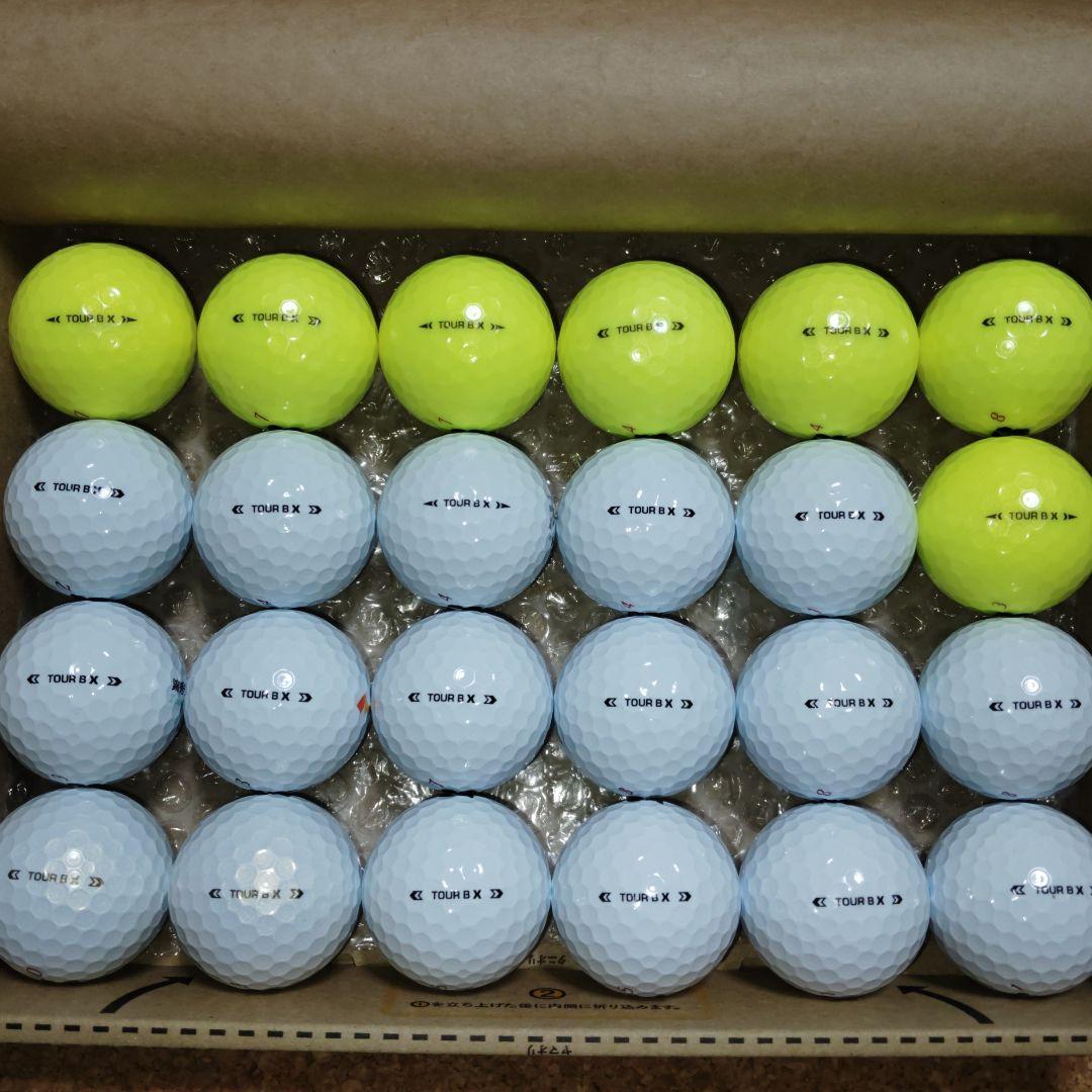 【超超美品】ゴルフボール ロストボール ブリヂストン TOUR B X 24球