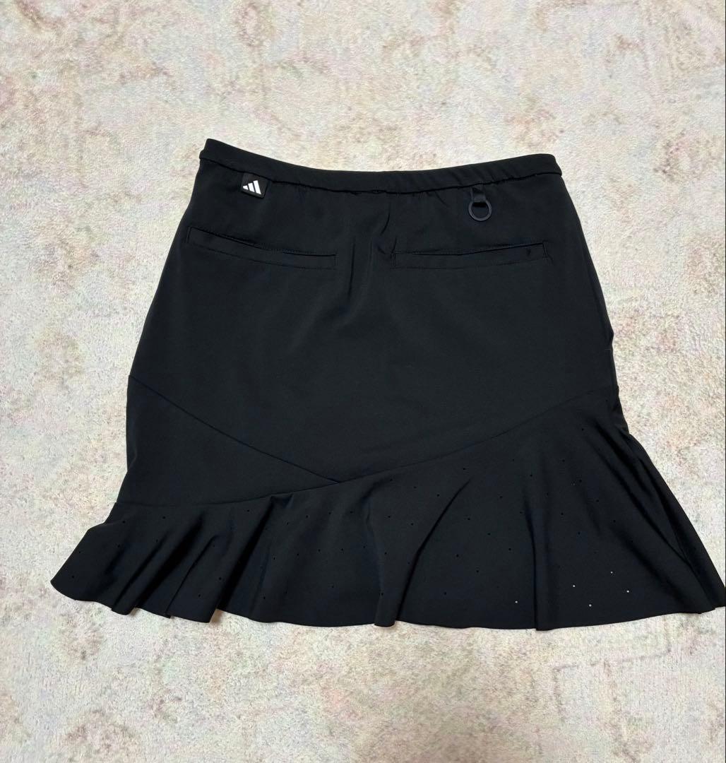 新品3点★定価3.3万！XS アディダス ニット　フレアスカート　リボンバイザー