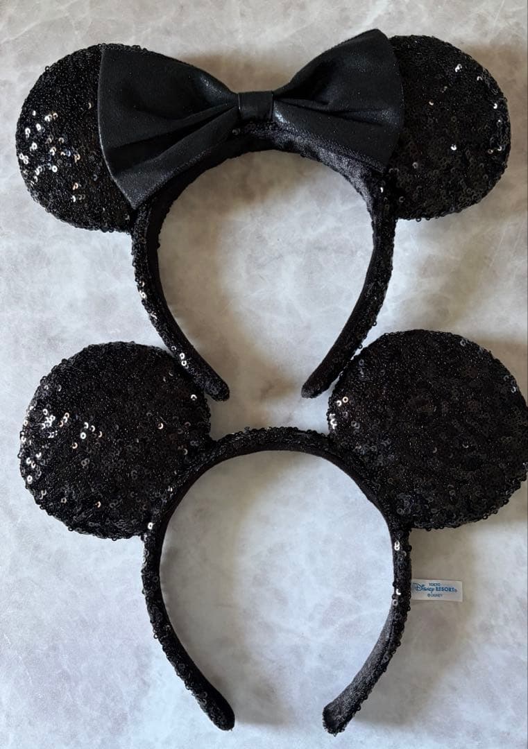 ディズニー　ミッキー　ミニー　カチューシャ　スパンコール　ミニーアメリカ販売